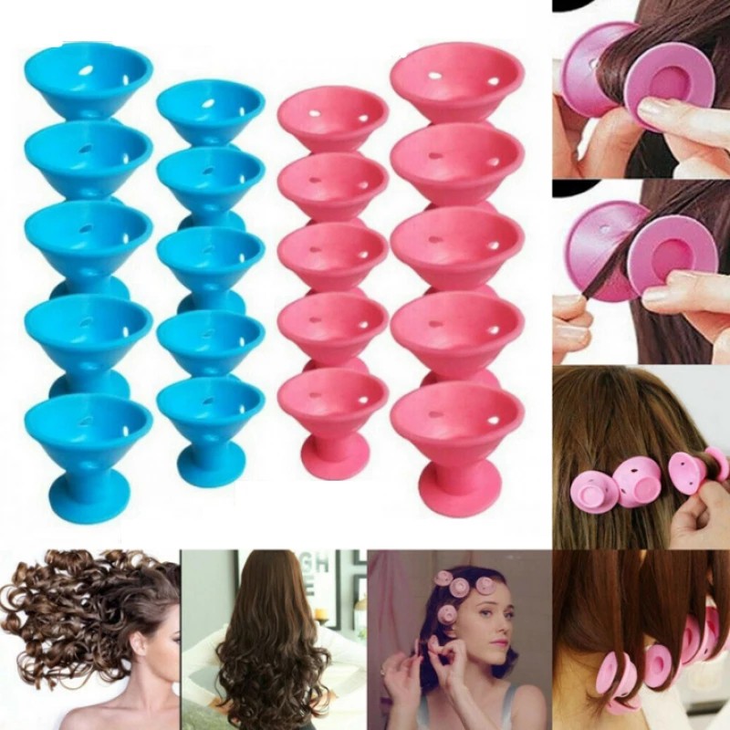 20/30/40 CÁI Con lăn chăm sóc tóc Magic Silicone Máy uốn tóc cao su mềm Xoắn tóc Không có nhiệt Không có Kẹp Tạo kiểu tóc uốn Tạo kiểu Dụng cụ tự làm Chăm sóc ngủ