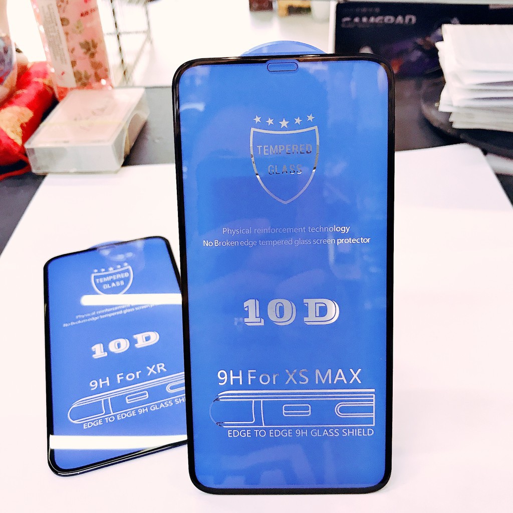 Bộ 3 Cường Lực10d  + Miếng Dán PPF +BỘ Bảo Vệ Camera Cho IP 7plus/8plus/X/Xs/XR/XSmax