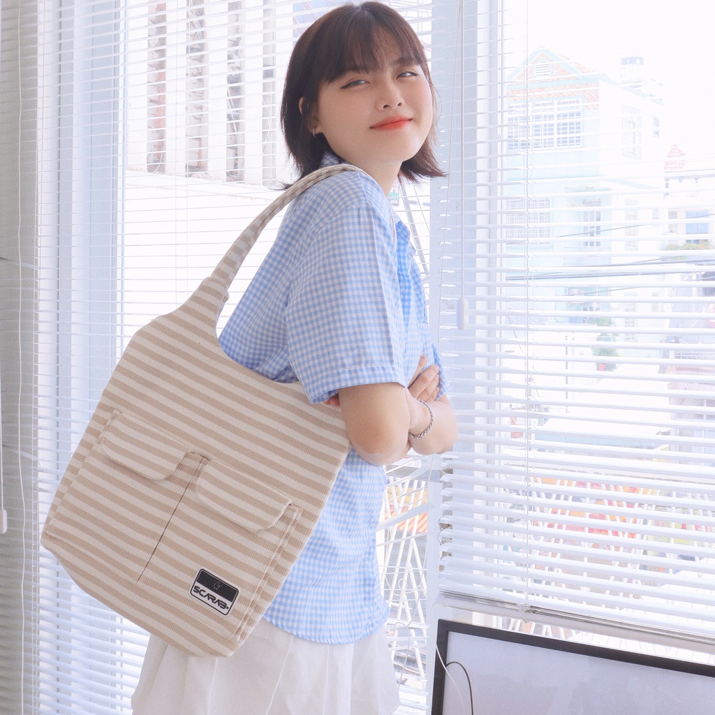 Túi Tote Vải SCARAB - CARRY™ Tote Bag Beige Unisex