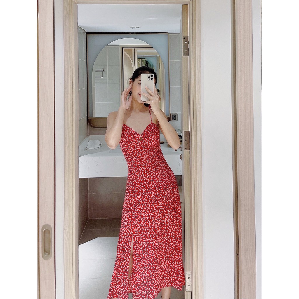 Váy 2 dây xoắn ngực_1VA782DO_Lep' | BigBuy360 - bigbuy360.vn