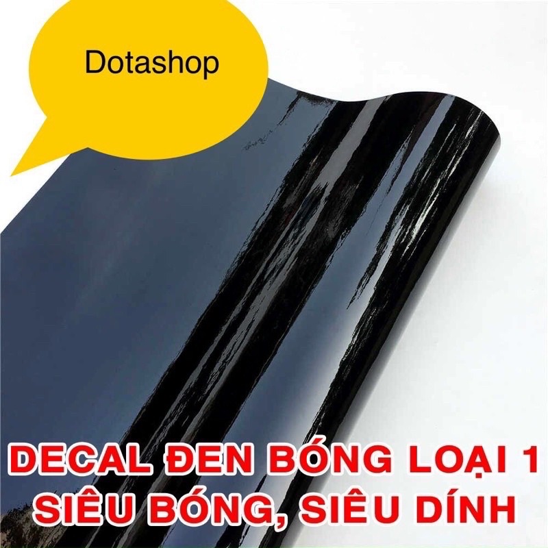 Decal Trang Trí Xe Máy Ô Tô Đen Nhám , Đen Bóng [ Khổ 60cm ]