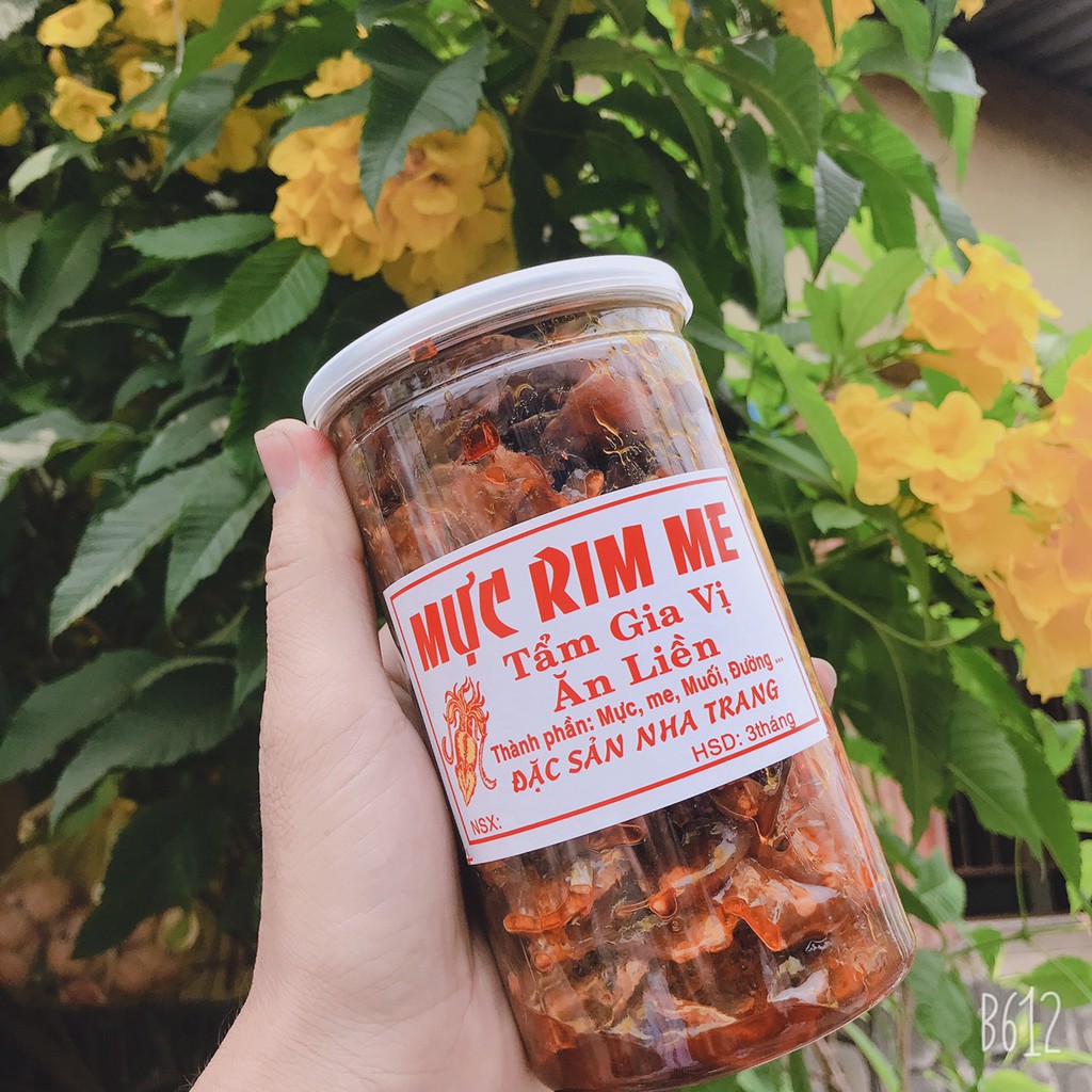 Mực rim me nguyên con 500g - Mực khô rim me