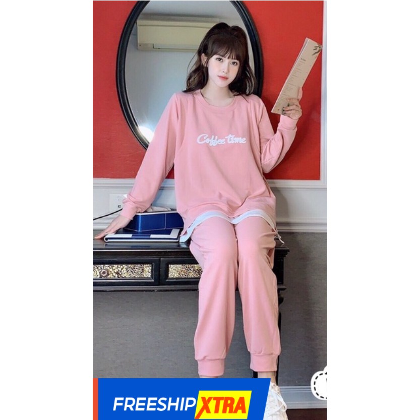 Bộ bầu nỉ thu đông phong cách thể thao 2 in 1 tiện lợi