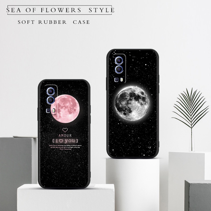 Ốp Điện Thoại TPU Silicon Cao Su Mềm Chống Nứt Màu Đen Chất Lượng Cao Cho VIVO Y72 5G
