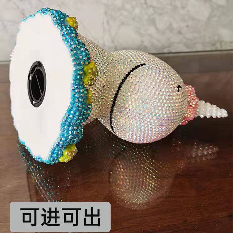 Gấu đính đá con kỳ lân handmade