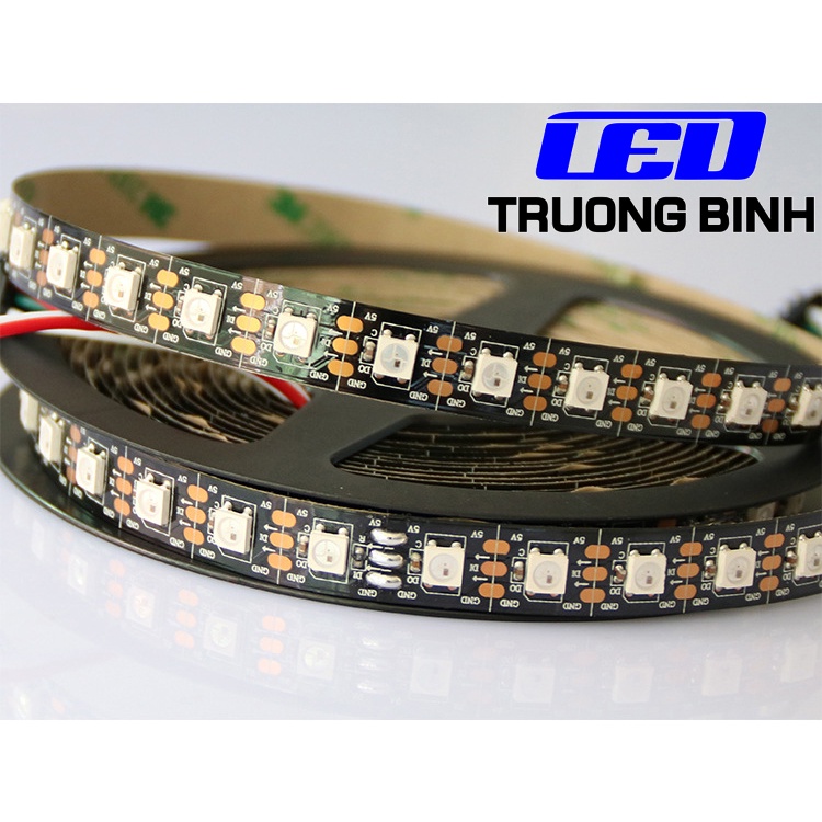 LED DÁN FULL MÀU ARGB NEOPIXEL WS2812B 5V 74LED/MÉT CUỘN 1 MÉT