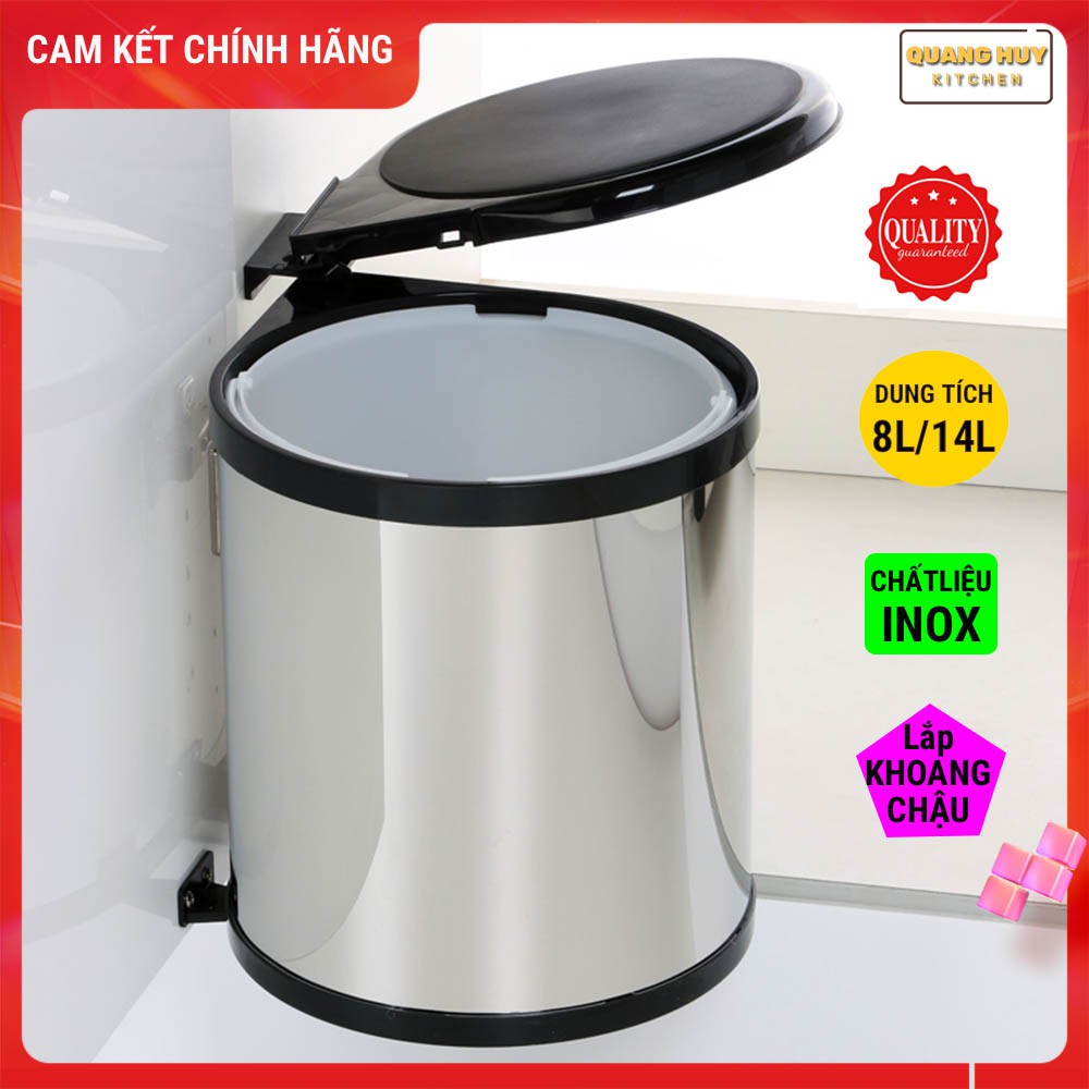 Thùng rác tròn gắn cánh tủ bếp giá rẻ chính hãng