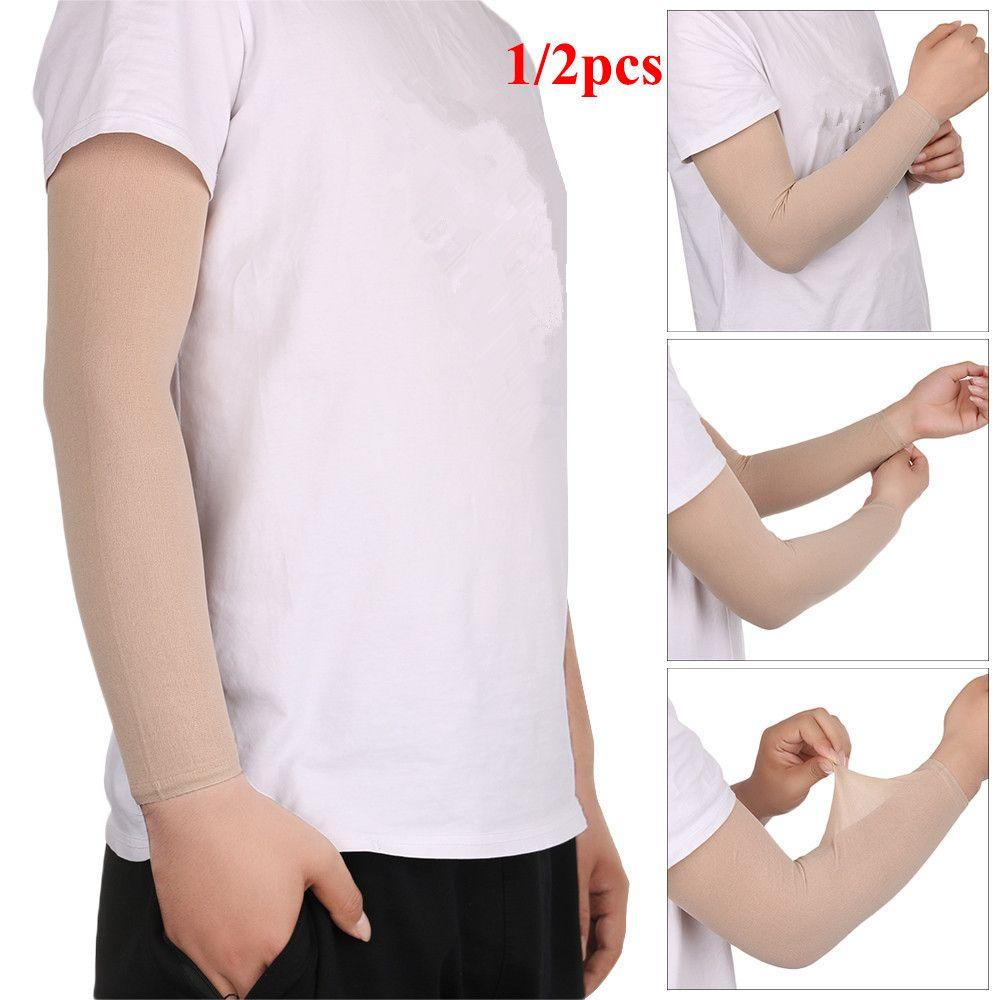Set 1 / 2 Găng Tay Chống Nắng Dạng Nén Bảo Vệ Khi Đi Xe Đạp Thể Thao Dành Cho Nam Và