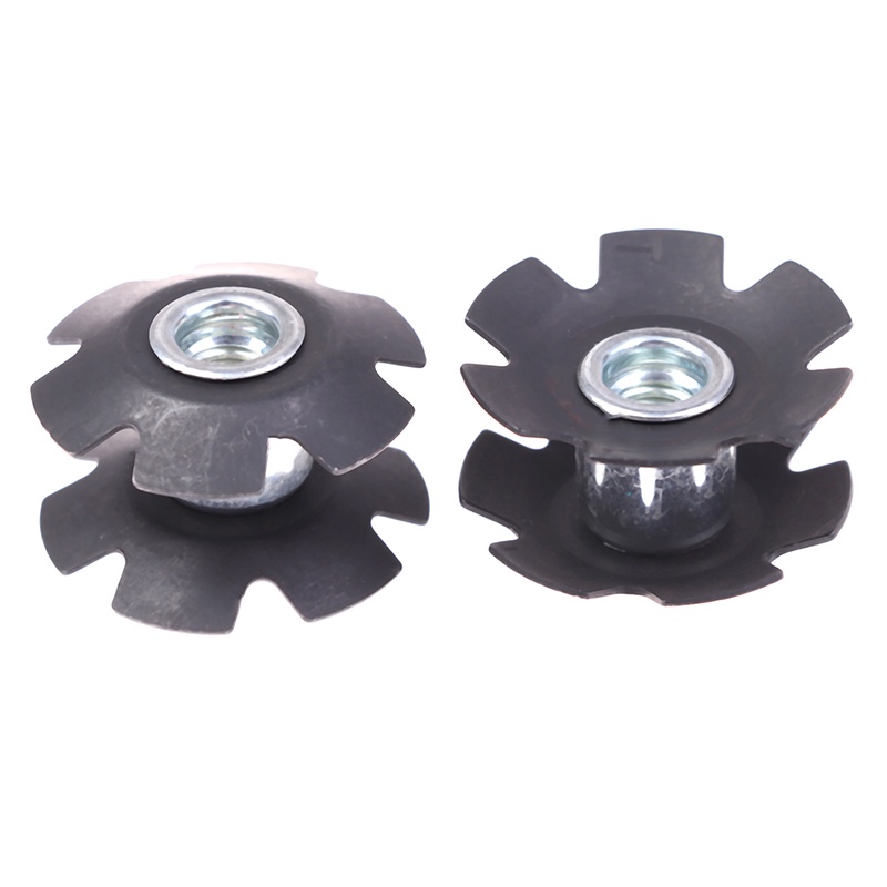 Colorfulswallowfree 2PCS Bicycle Front Fork Mount Core Fastening Bolts Star Nuts for 1-1/8" 28.6mm BELLE