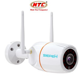 Camera IP Wifi Trong nhà Ngoài trời SIEPEM S6865 FullHD 1080P - độ phân giải 2.0MP (Trắng) Bảo hành uy tín