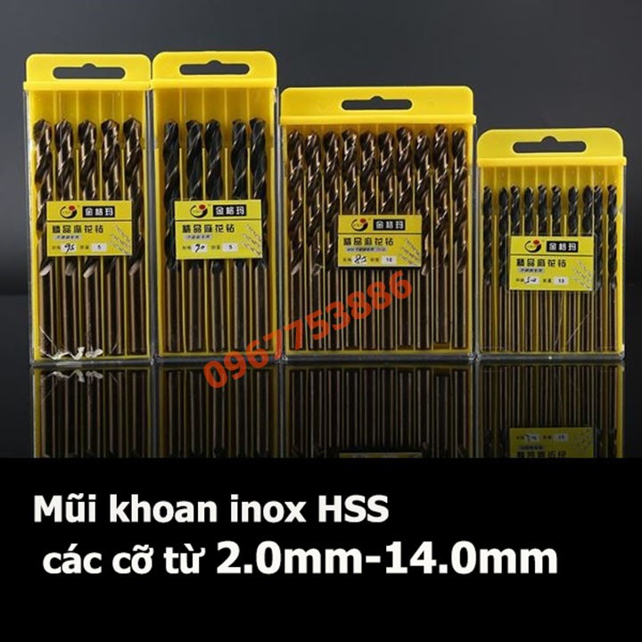 mũi khoan inox