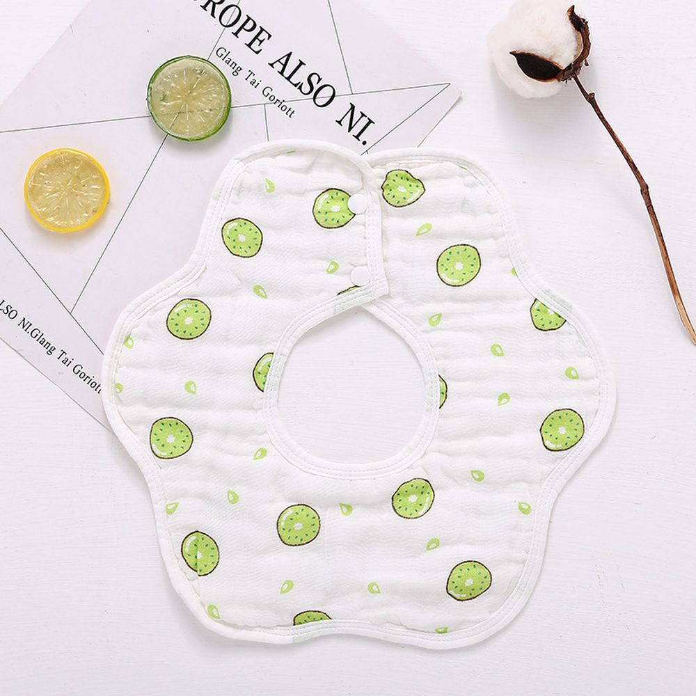 Yếm tròn 2 mặt xoay 360 độ chất liệu vải xô 8 lớp dày dặn siêu thấm hút Shop Bé Titi