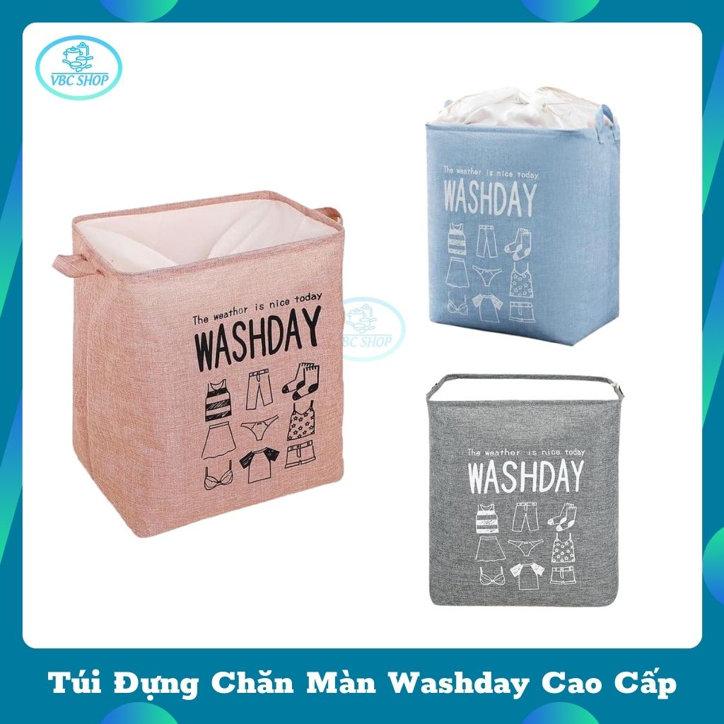 Túi Đựng Chăn Màn Washday Cao Cấp, Giỏ Đựng Quần Áo Đa Năng Tiện Dụng