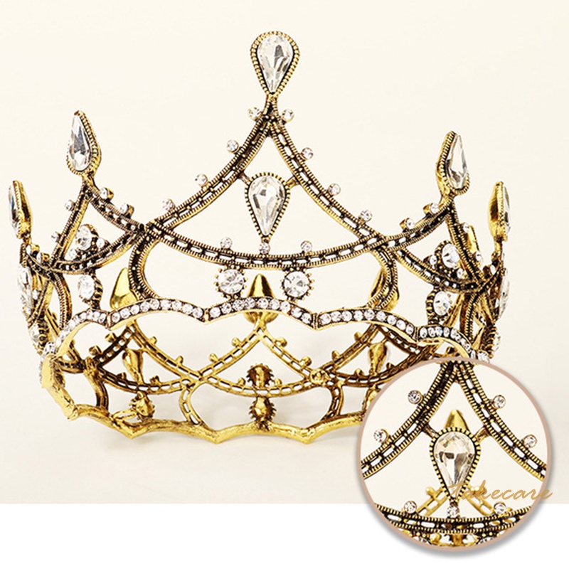 Vương Miện Bằng Hợp Kim Mạ Điện Đơn Giản Cho Cô Dâu