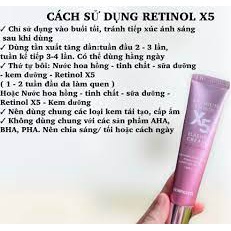 Kem Trẻ Hoá Phục Hồi Retinol x5 mờ nám tàn nhang thâm mụn giảm nếp nhăn săn chắc da nâng cơ mặt chống chảy xệ.