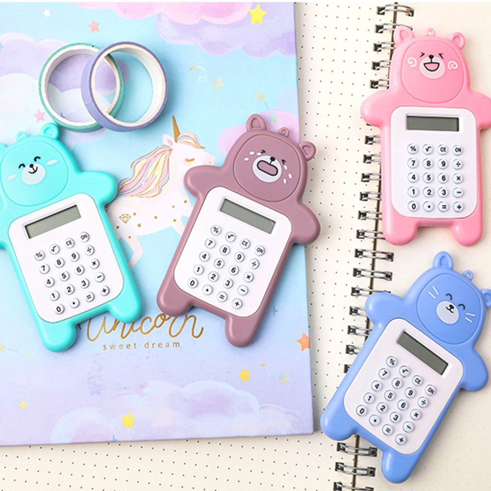 Máy tính cầm tay mini siêu mỏng 8 số dễ thương cho trẻ em