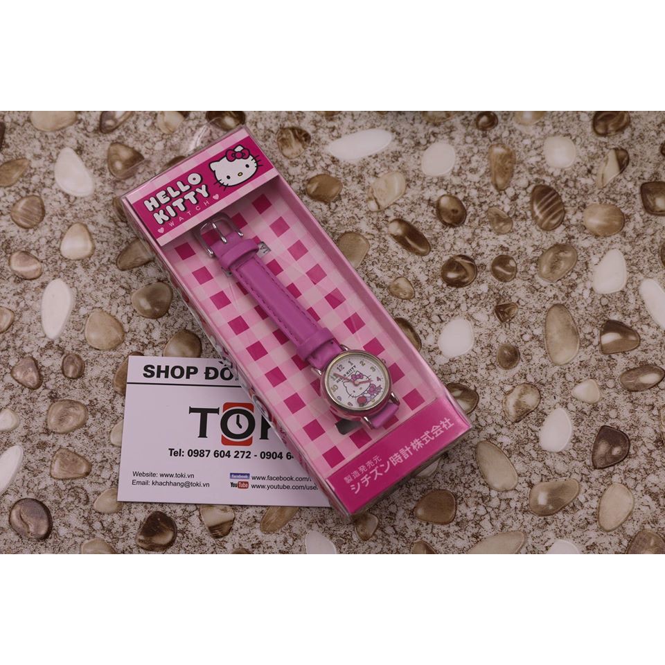 Đồng hồ trẻ em Hello Kitty HK25-003 dây da