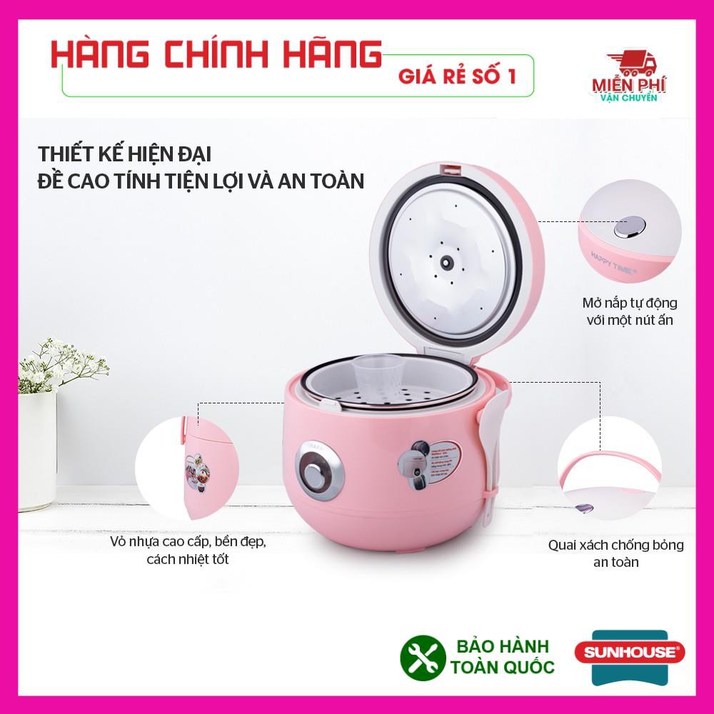 NỒI CƠM ĐIỆN 1.8L HAPPY TIME HTD8521 SUNHOUSE, NỒI CƠM ĐIỆN SUNHOUSE HTD8521, SIÊU BỀN BẢO HÀNH TOÀN QUỐC