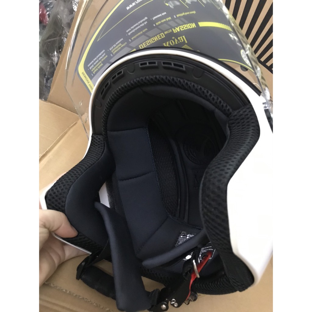 Nón bảo hiểm 3/4 Royal XH 01 cao cấp lót tháo rời, helmet open face XH 01