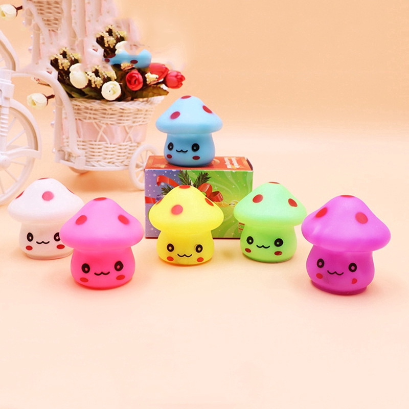 Đèn ngủ LED hình nấm đầy màu sắc sáng tạo dễ thương