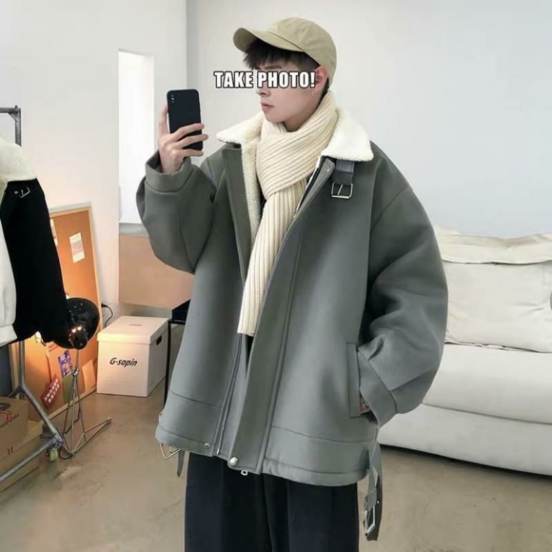 Áo khoác lông cổ nam nữ 4 màu siêu đẹp