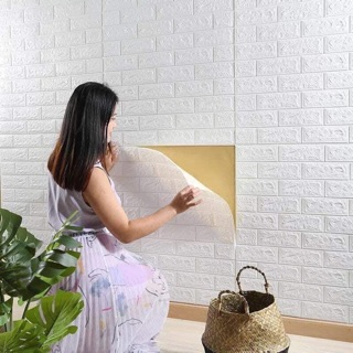 Xốp Dán Tường 3D Giả Gạch Kt 70x77cm