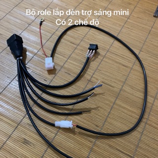 Bộ Role lắp cho 2 đèn trợ sáng mini 2 chế độ