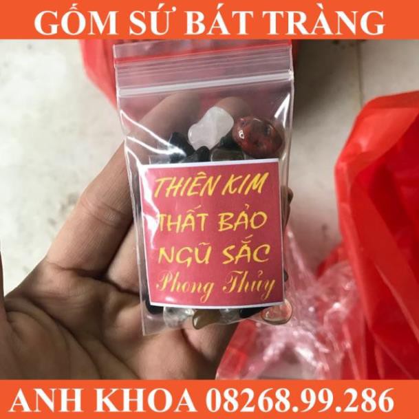 Thiên Kim Thất Bảo Ngũ Sắc - Gốm sứ Bát Tràng Anh Khoa