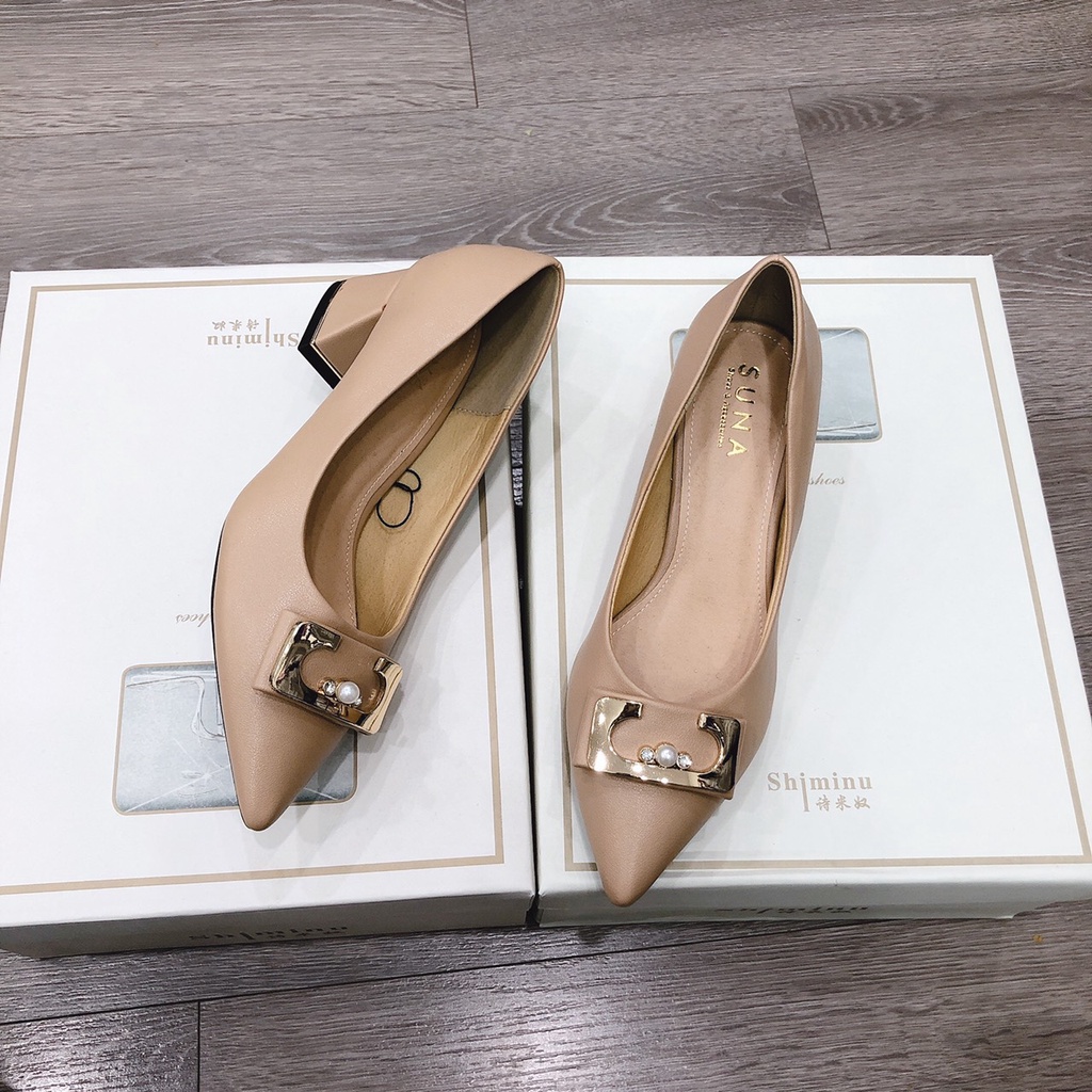 Giày cao gót nữ gót vuông 5cm - D906