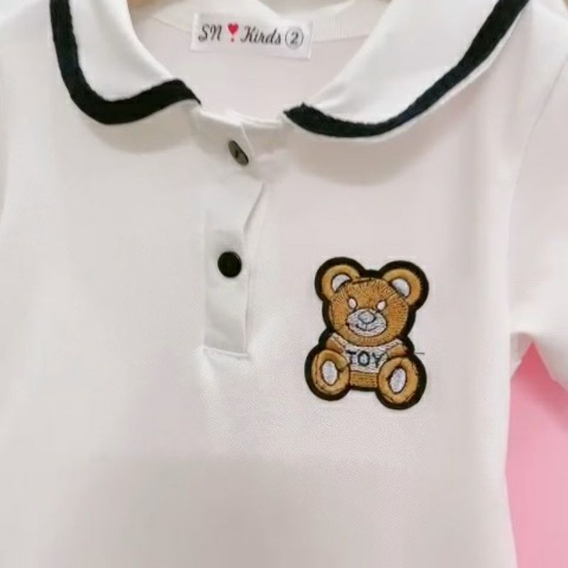 Váy bé gái  - Đầm thun hình thêu xinh xắn cho bé 9 - 30ky