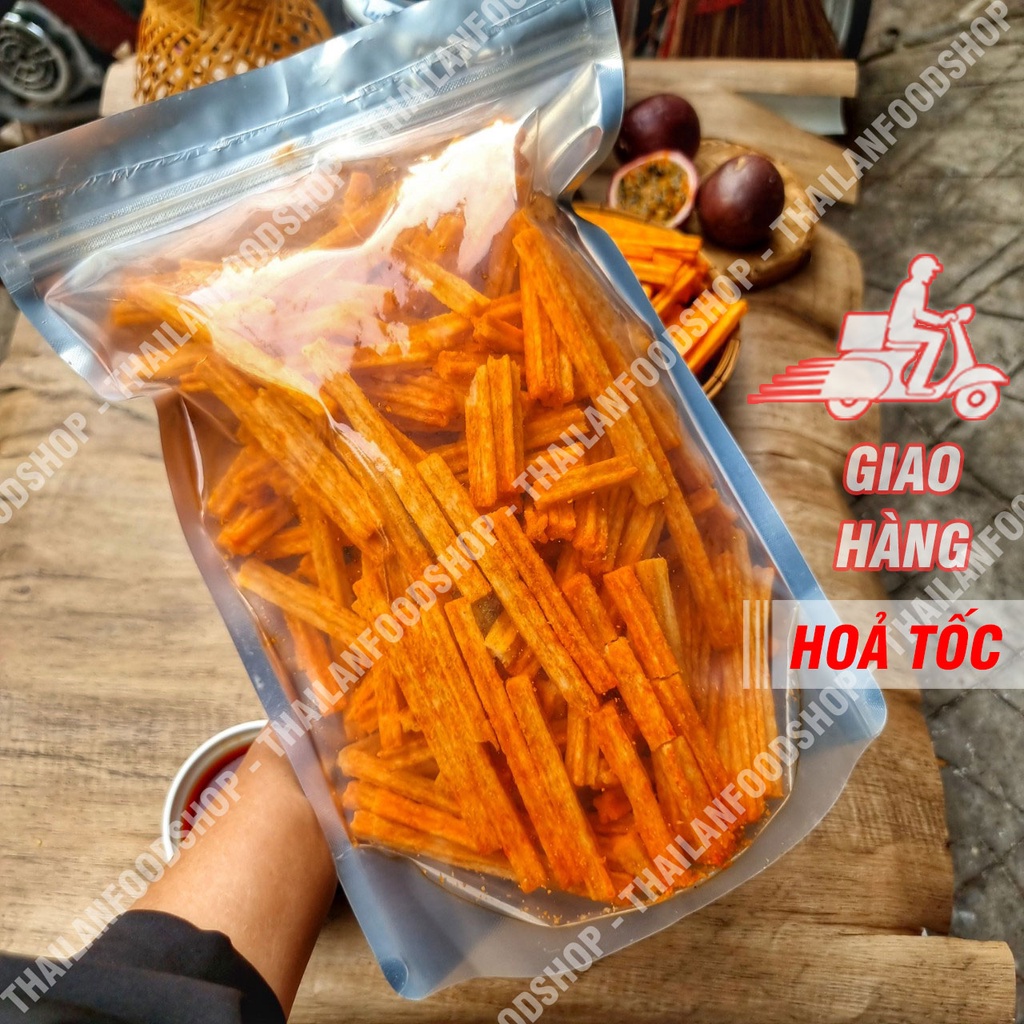 Khoai Tây Lắc Bột Phô Mai Dạng Ống Túi 500gr
