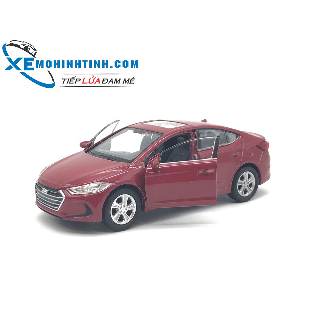 HỘP XE MÔ HÌNH Hyundai Elantra WELLY 1:36 (Đỏ)