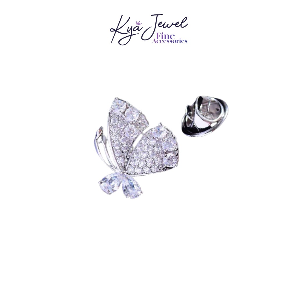 Pin Cài áo Kya Jewel cánh hồ điệp mềm mại