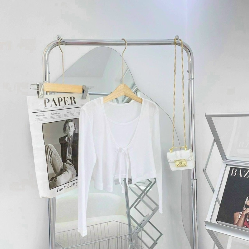 SET ÁO 2S KÈM KHOÁC CROP TD 🖤