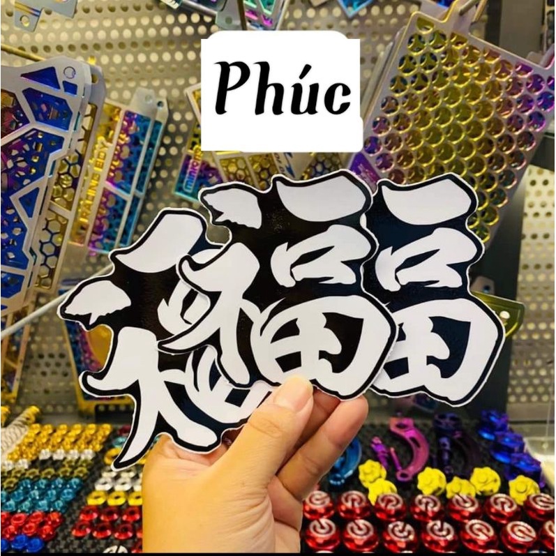 Team Chữ Tàu Dán Đầu Xe