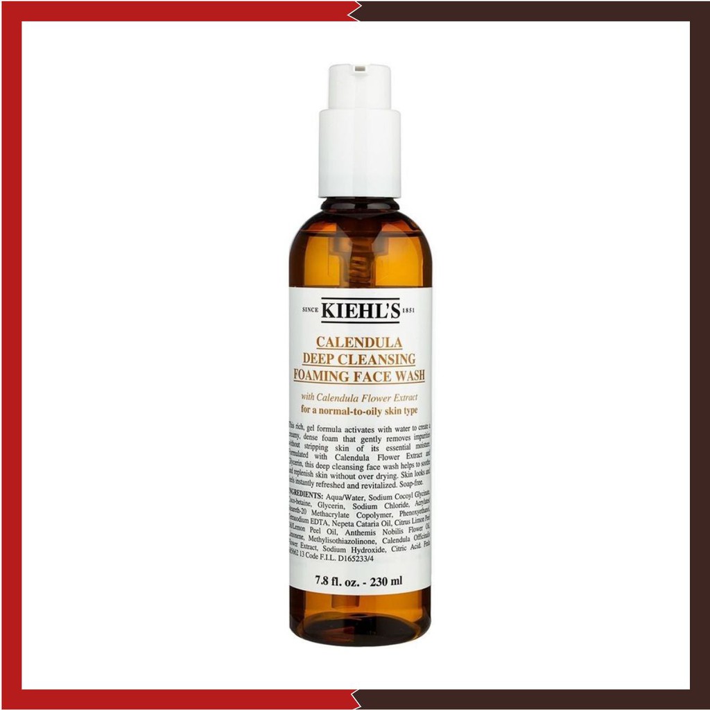 Sữa Rửa Mặt Hoa Cúc - Kiehl’s Calendula Deep Cleansing Foaming Face Wash ঔ🅷