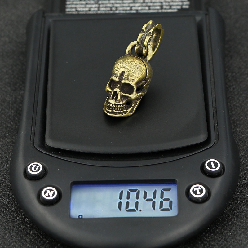 Mặt dây chuyền đồng thau kiểu đầu lâu thời trang