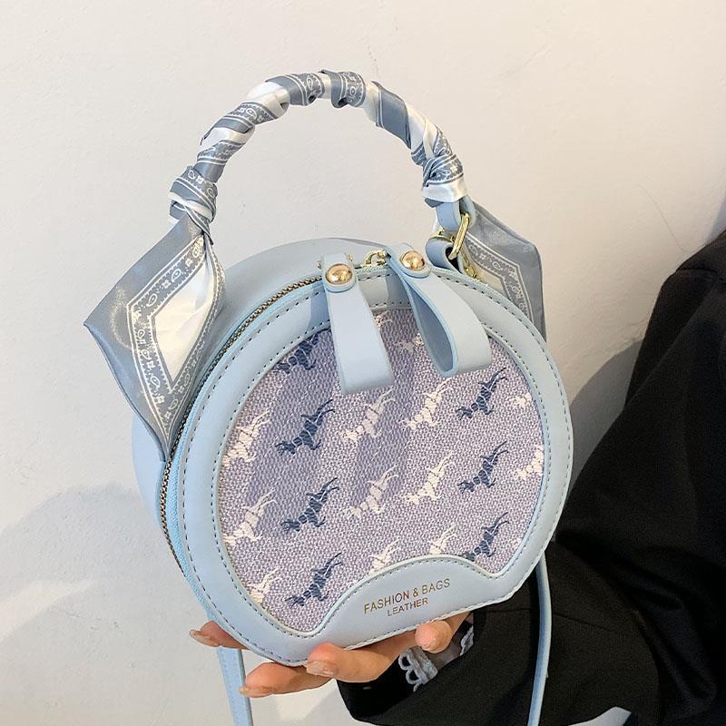 Túi Xách Tròn Nhỏ Thiết Kế Tinh Tế Thời Trang Xuân Hè Phong Cách Ngoại Quốc Dành Cho Nữ