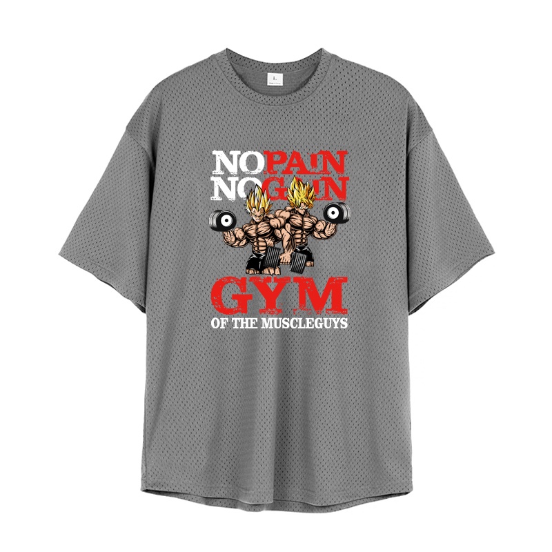 Áo Thun Thể Thao Tay Ngắn Phối Lưới Khô Thoáng Nhanh Thời Trang Cho Nam