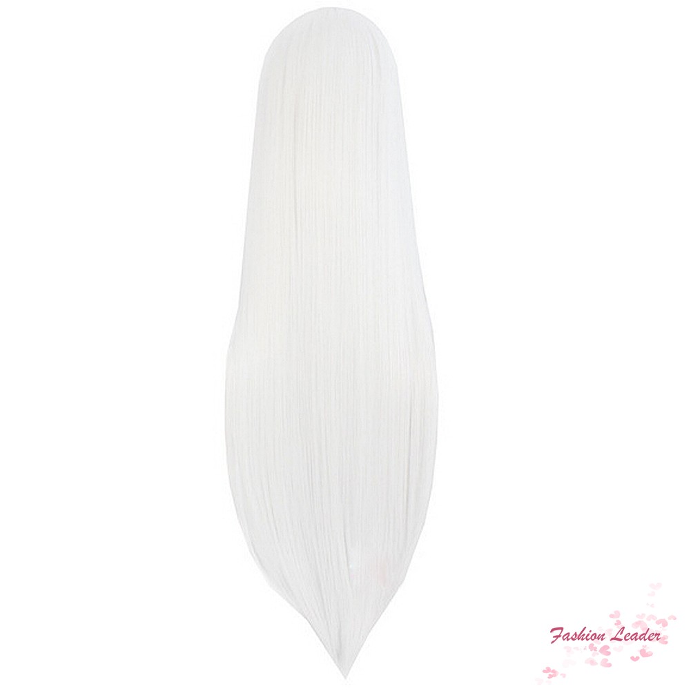 Bộ tóc giả dài màu trắng bạch kim cá tính