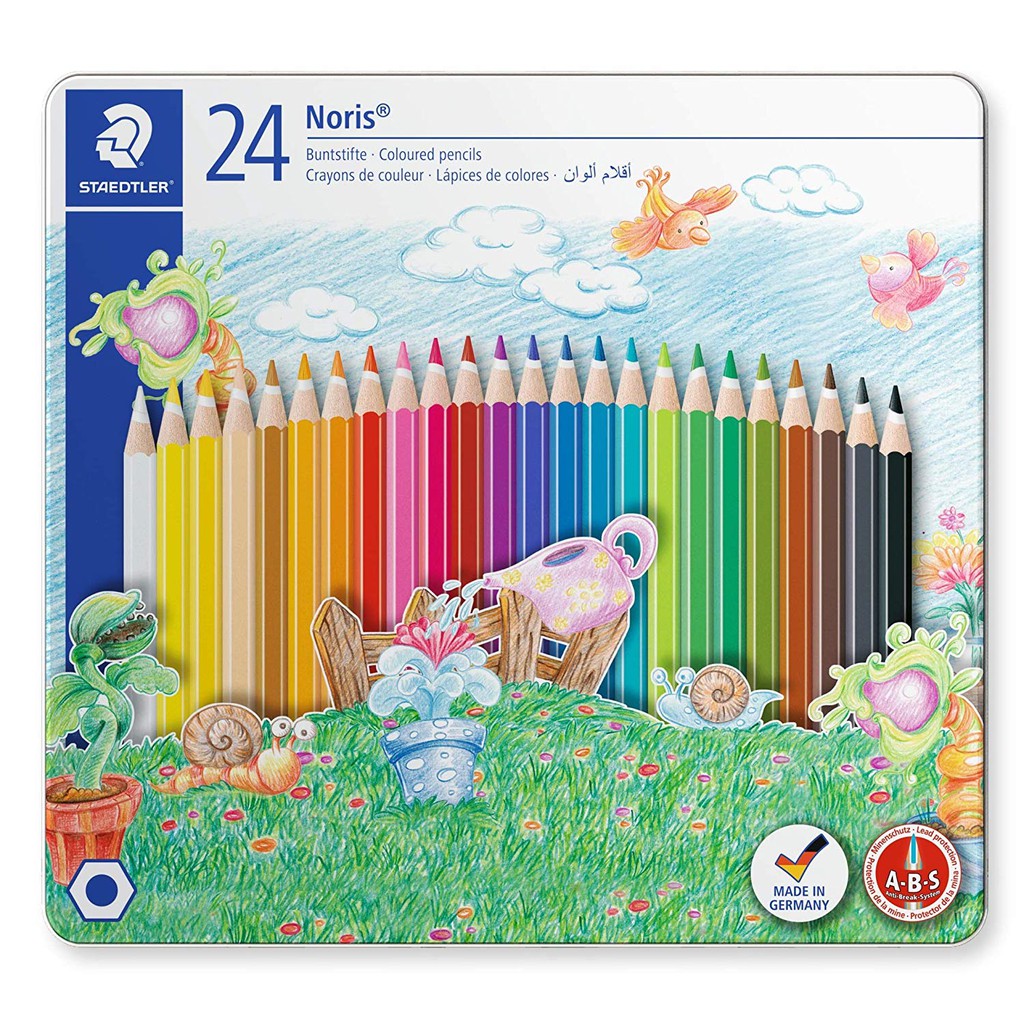 Hộp chì màu sắt cao cấp STAEDTLER 145 ( 12 màu,24 màu,36 màu)