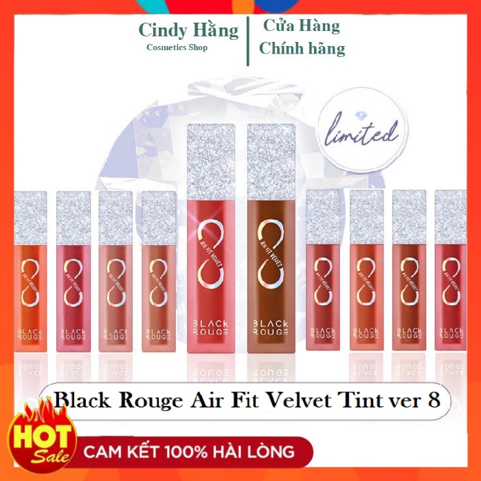 Son Kem Lì Black Rouge Air Fit Velvet Tint Version 8 Ver 8 A38 A39 A40 A41 A42 A43 A44 A45