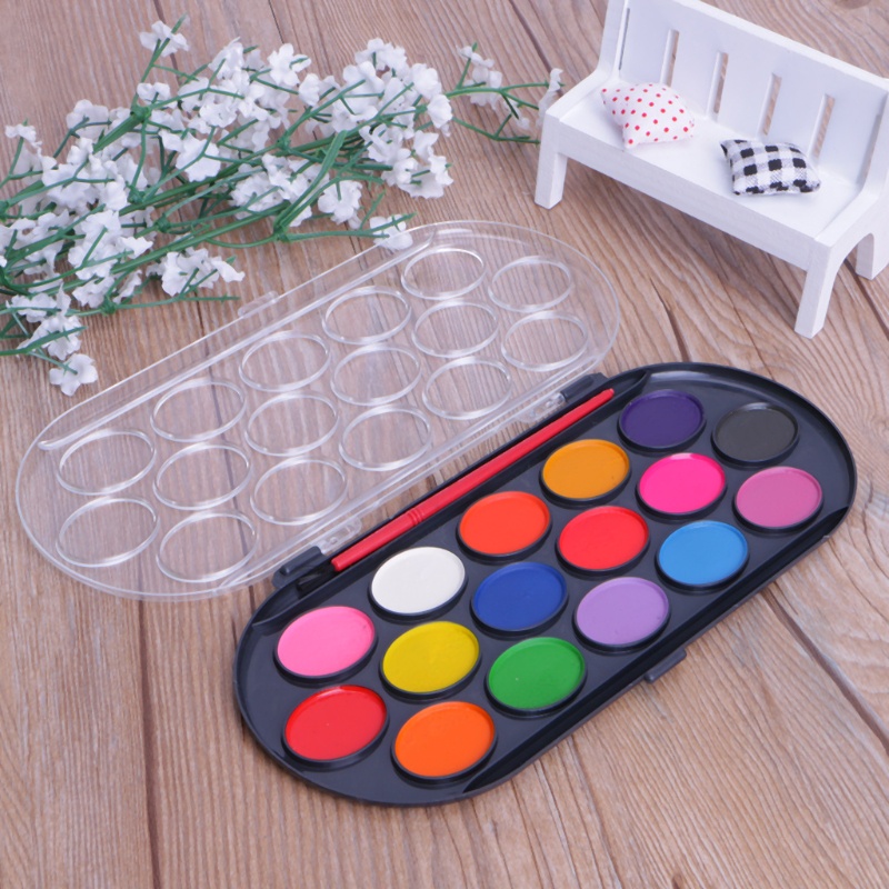 Set 16 Bảng Pha Màu Nước 16 Món Mini Cho Bé Vẽ Tranh