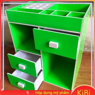 Kệ Đựng mỹ phẩm - khay son màu xanh chất lượng