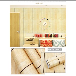Giấy dán tường hoạ tiết giả gạch