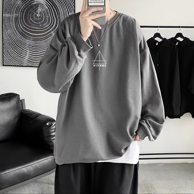Áo Sweater YIYANG oversize LOHA Basic, áo nỉ Nhật cao cấp dài tay Unisex LOHA | BigBuy360 - bigbuy360.vn