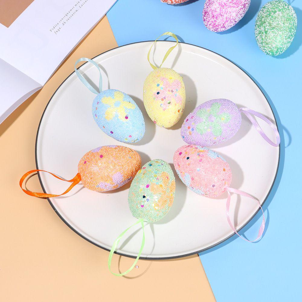 CONOPERY Bộ 6 Quả Trứng Phục Sinh Treo Trang Trí Nhà Cửa