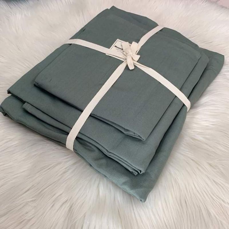 Set ga gối Cotton Tici 3 món nhập khẩu phong cách basic hàn quốc 100% cotton tici