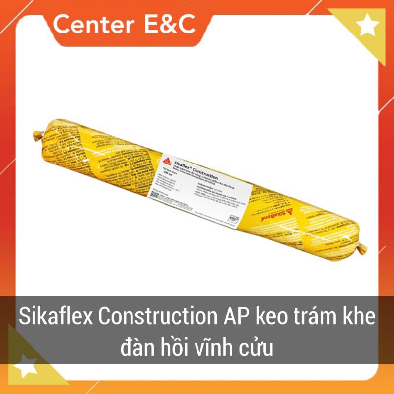 Keo trám khe Sikaflex Construction AP , Keo xúc xích 600ml Đàn hồi vĩnh cửu - Shop CEC