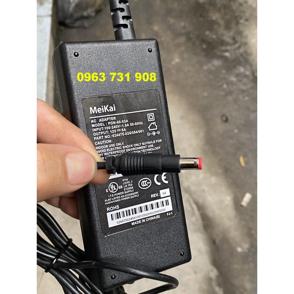 Adater nguồn MeKai 12V-5A model PDN-60-03A